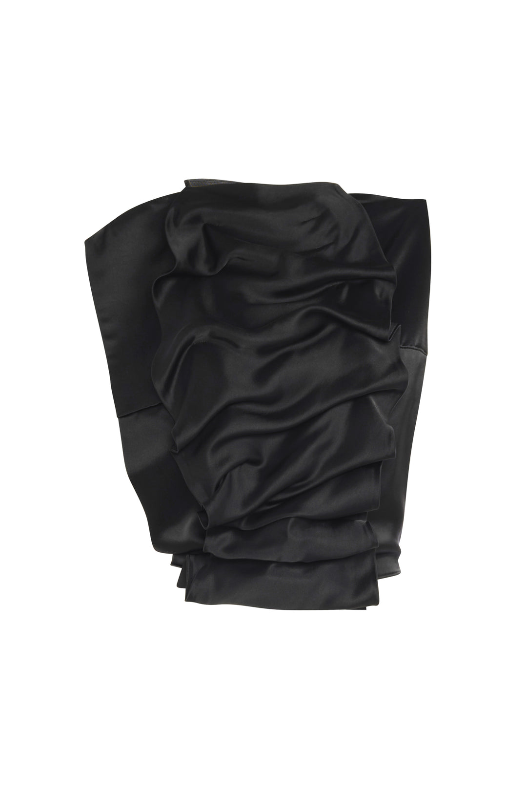 Open Back Bib-Front Top Black