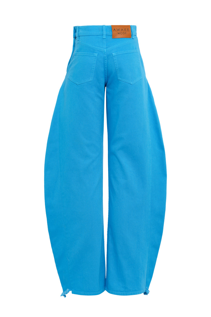 Mirror Jeans With Side Inserts Bright Blue