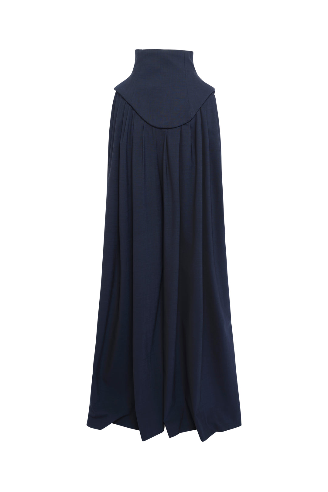 Basque Pleated Trousers Navy