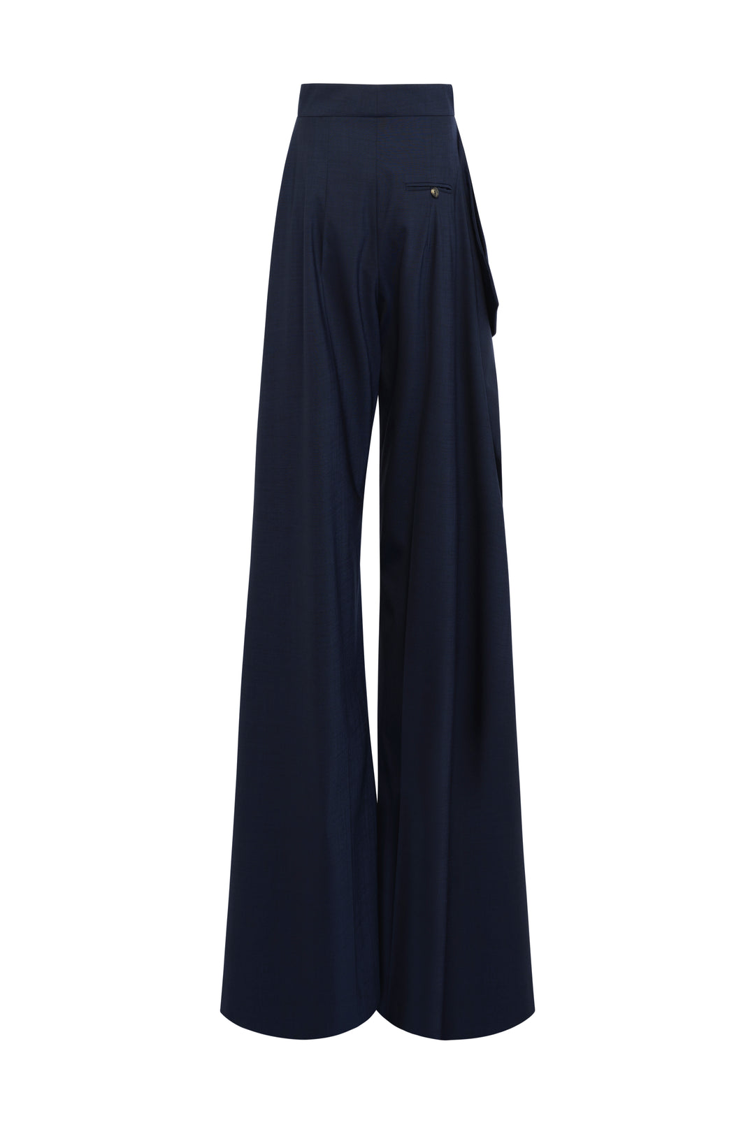 Slit Knee Trousers Navy
