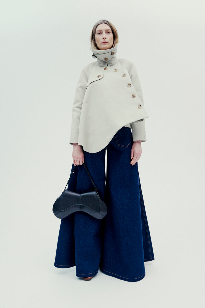 Gaberdine Trench Jacket Light Khaki