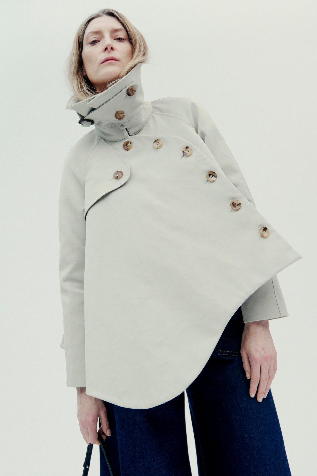 Gaberdine Trench Jacket Light Khaki