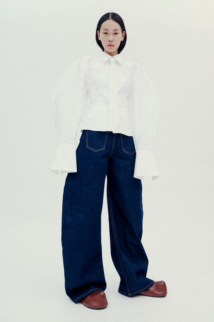 Rounded Jeans Indigo Rinse Wash