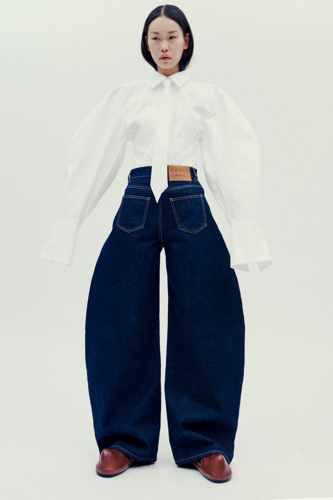 Puff Sleeve Shirt White