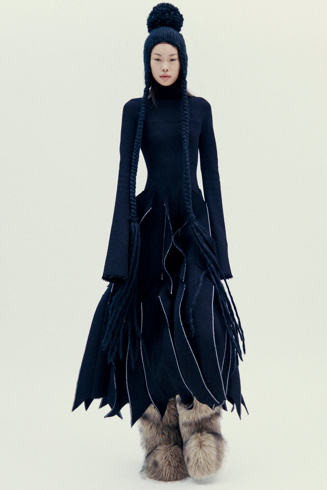Dress With Panels Black | Luxury Womenswear | A.W.A.K.E MODE A.W.A.K.E. MODE Dress With Panels Black | Luxury Womenswear | A.W.A.K.E MODE A.W.A.K.E. MODE