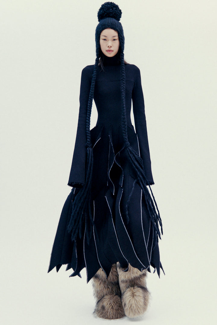 Dress With Panels Black