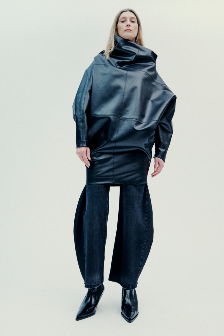 Denim Jeans With Inserts Washed Black