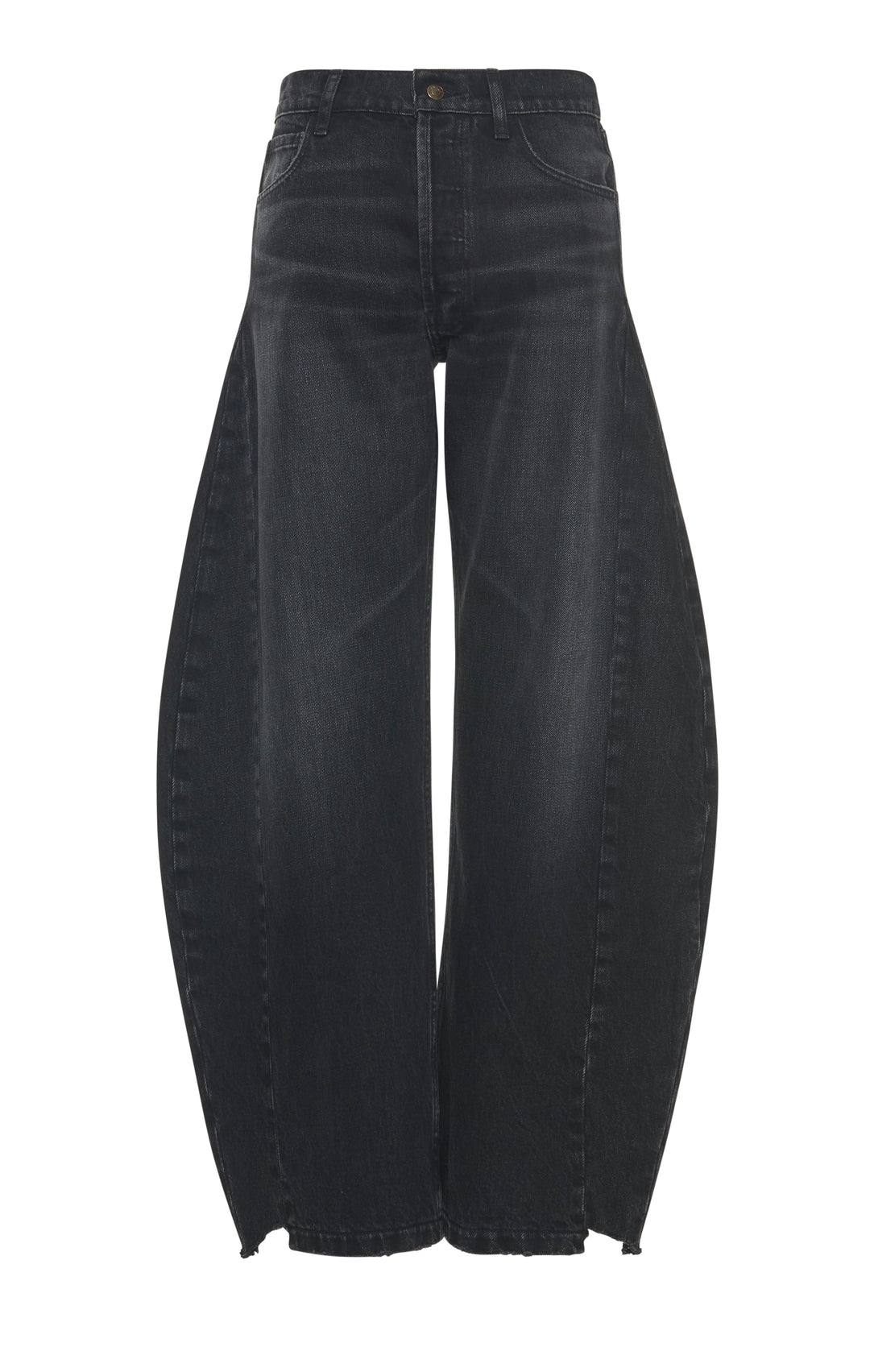 Denim Jeans With Inserts Washed Black