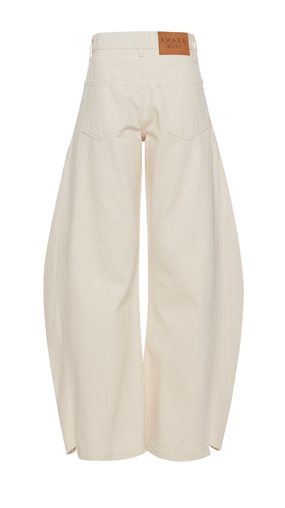 Denim Jeans With Inserts Ecru Denim