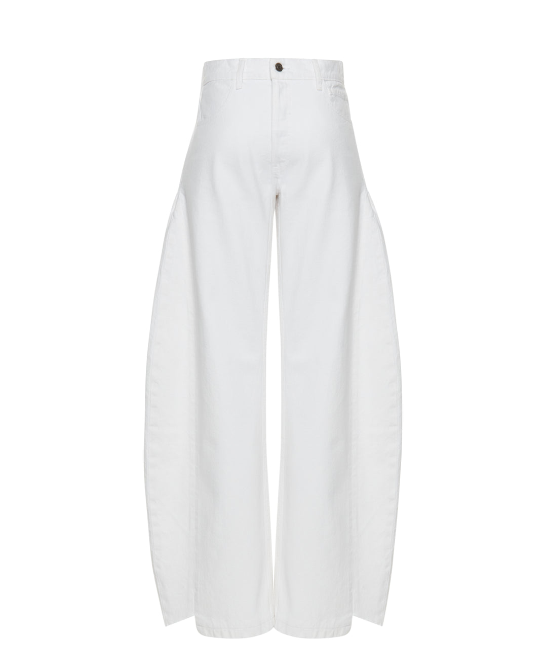 Denim Jeans With Inserts White Denim