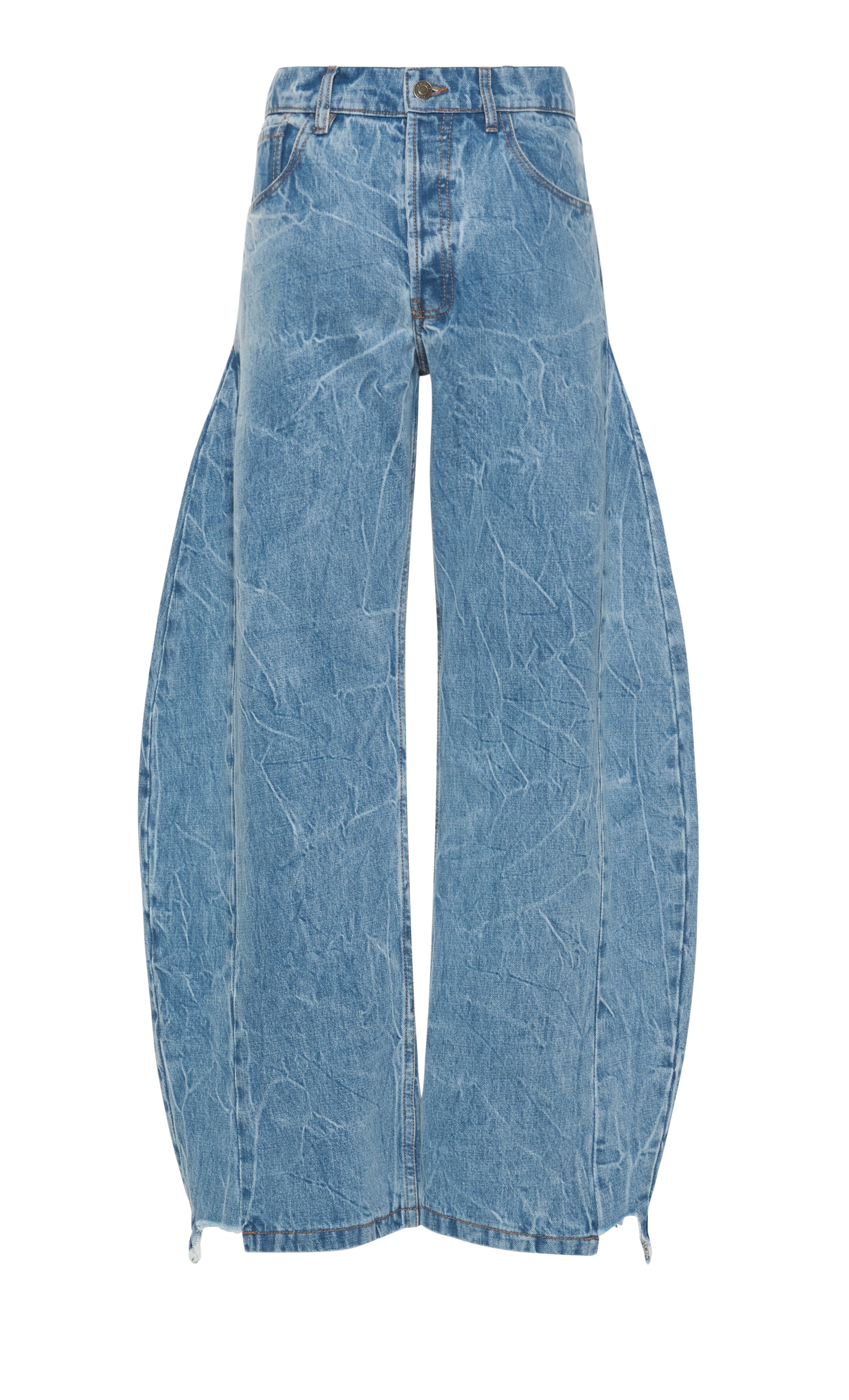 Acid Wash Denim Side Insert Jeans Indigo Acid Wash | Luxury