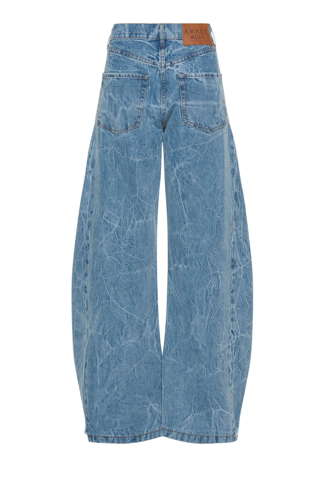 Denim Side Insert Jeans Indigo Acid Wash