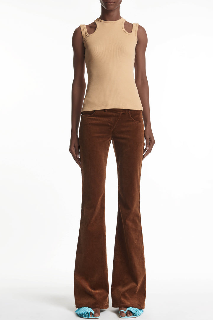 Multi Strap Tank Top Beige