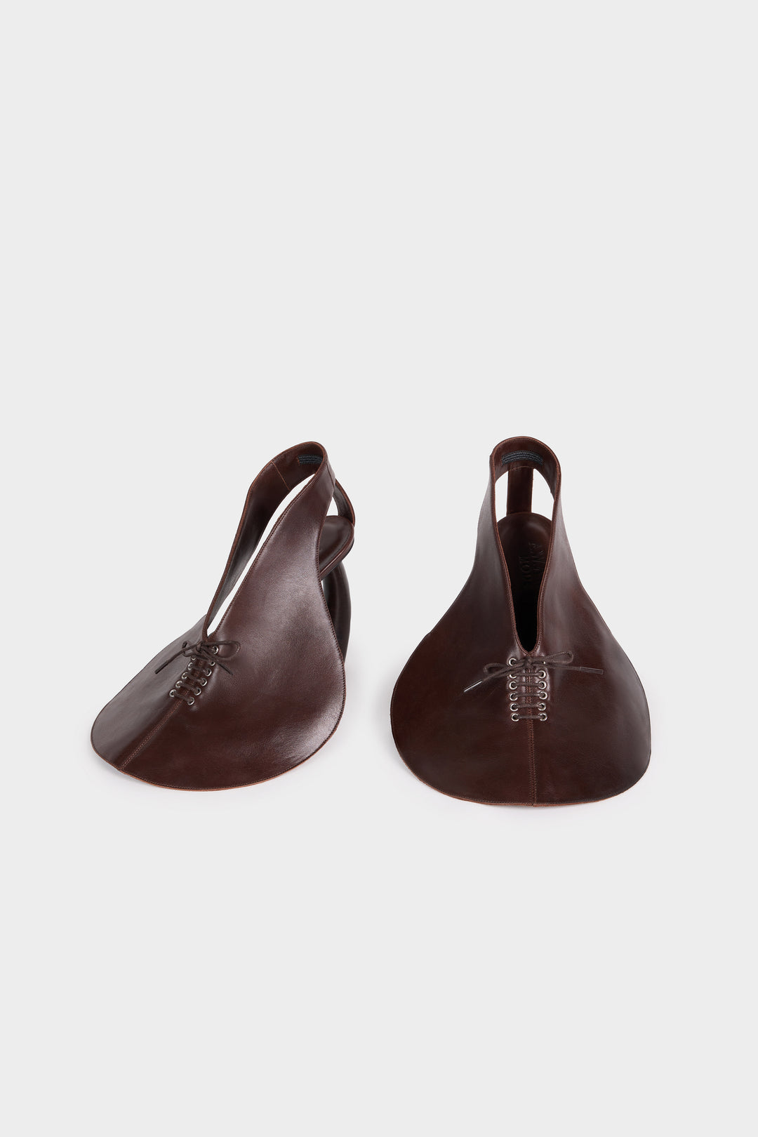 Lauren Rounded Sandal With Laces Brown