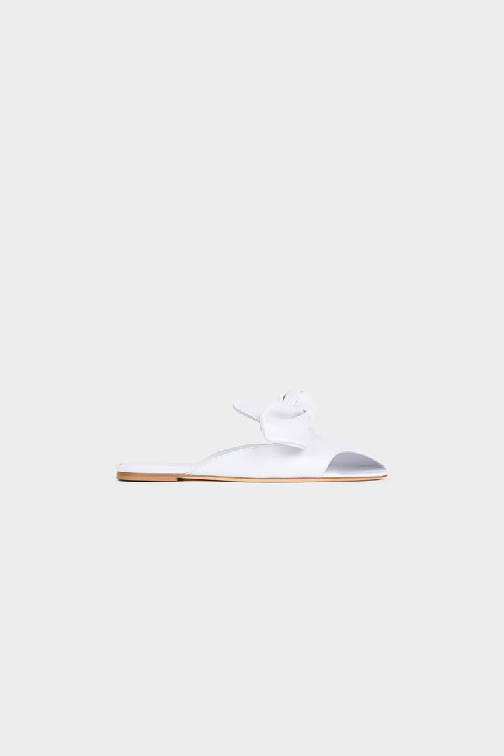 Tim Open Toe Shoes With Bow White