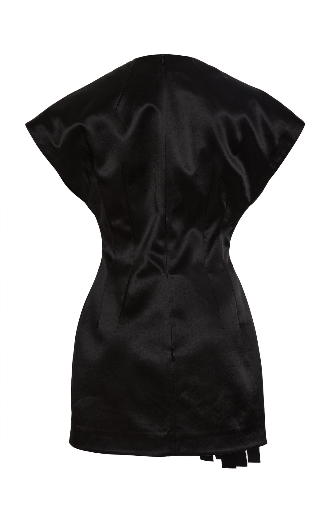 Satin Top With Rectangle Detail Black