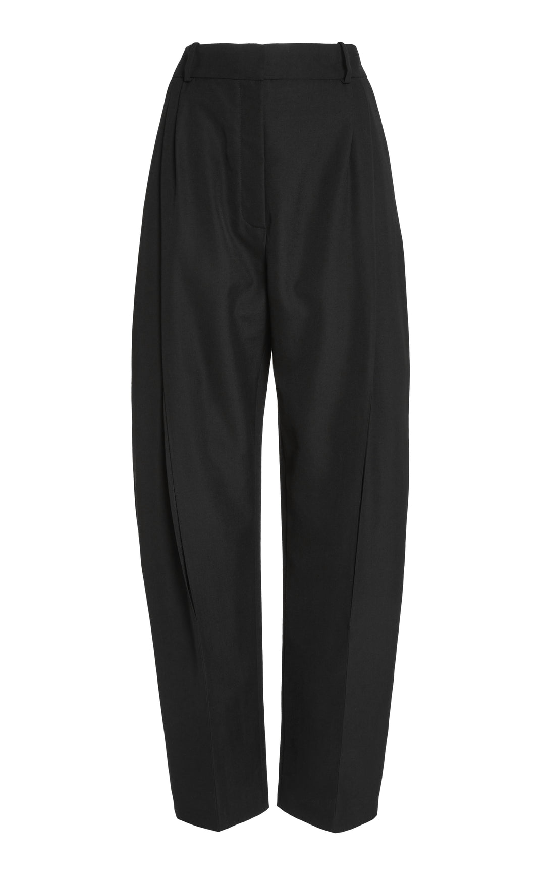 Trousers With Vertical Knee Slits Black
