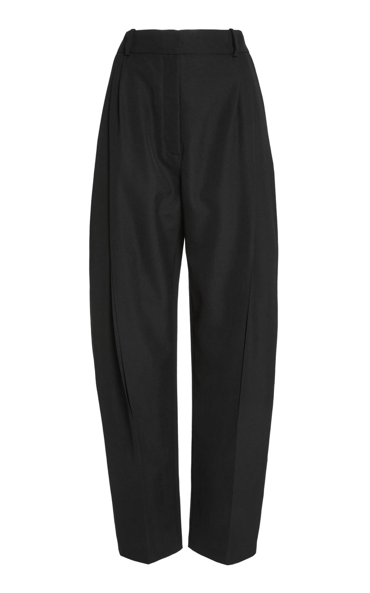 Trousers With Vertical Knee Slits Black