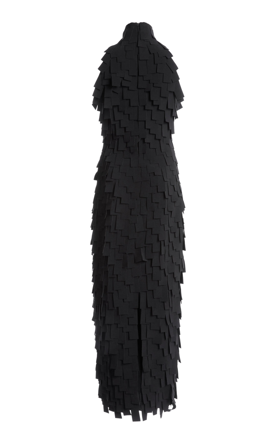 Multi Rectangle Halterneck Midi Dress Black