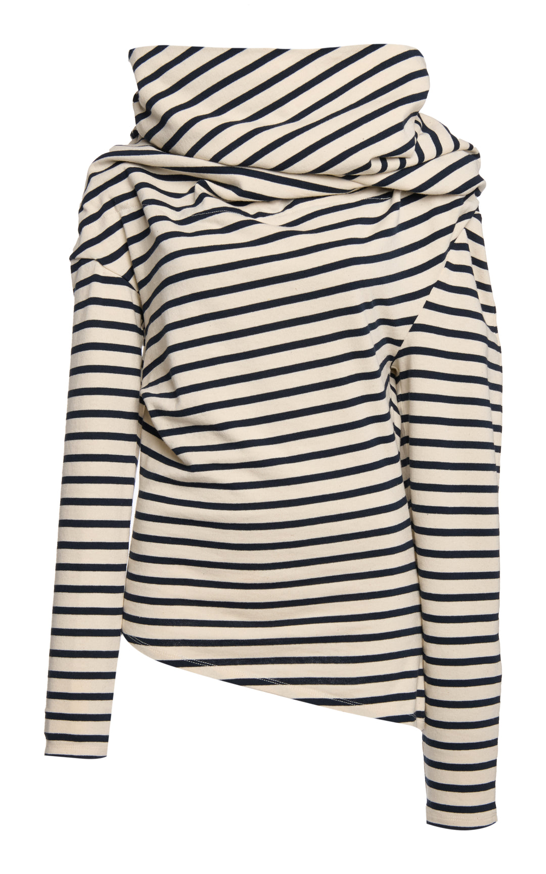 トップス PHEENY PRINT JERSEY DRAPE NECK (MULTI) Jersey Cowl Neck Draped Top Stripe | Luxury Womenswear
