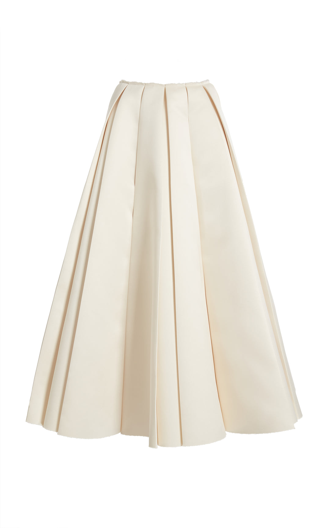 Satin Panelled Skirt Ivory
