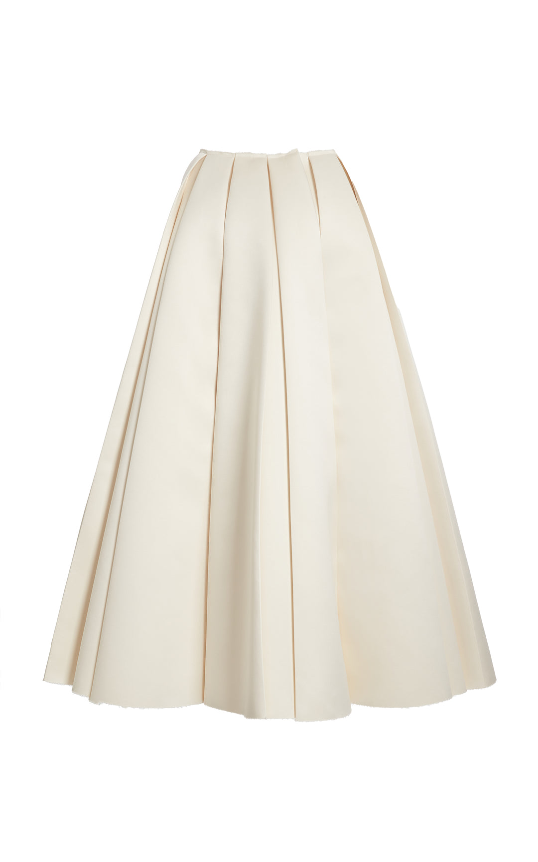 Satin Panelled Skirt Ivory
