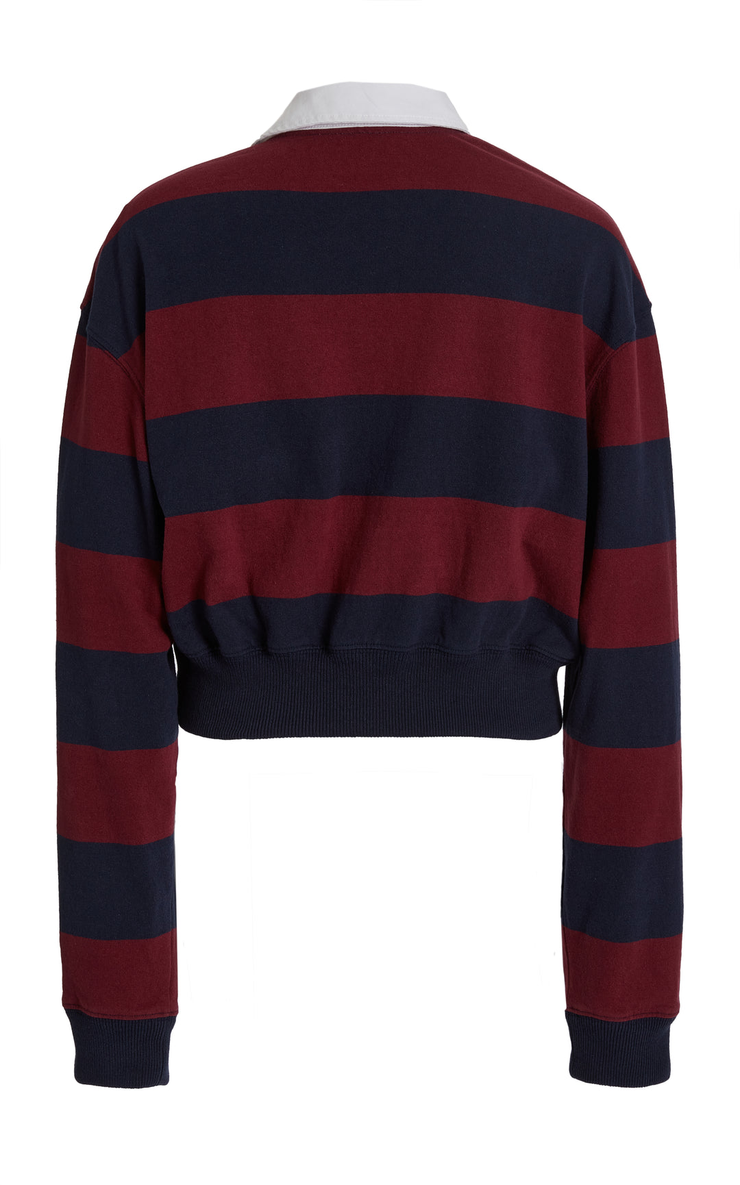 Twisted Collar Rugby Jersey Burgundy Navy