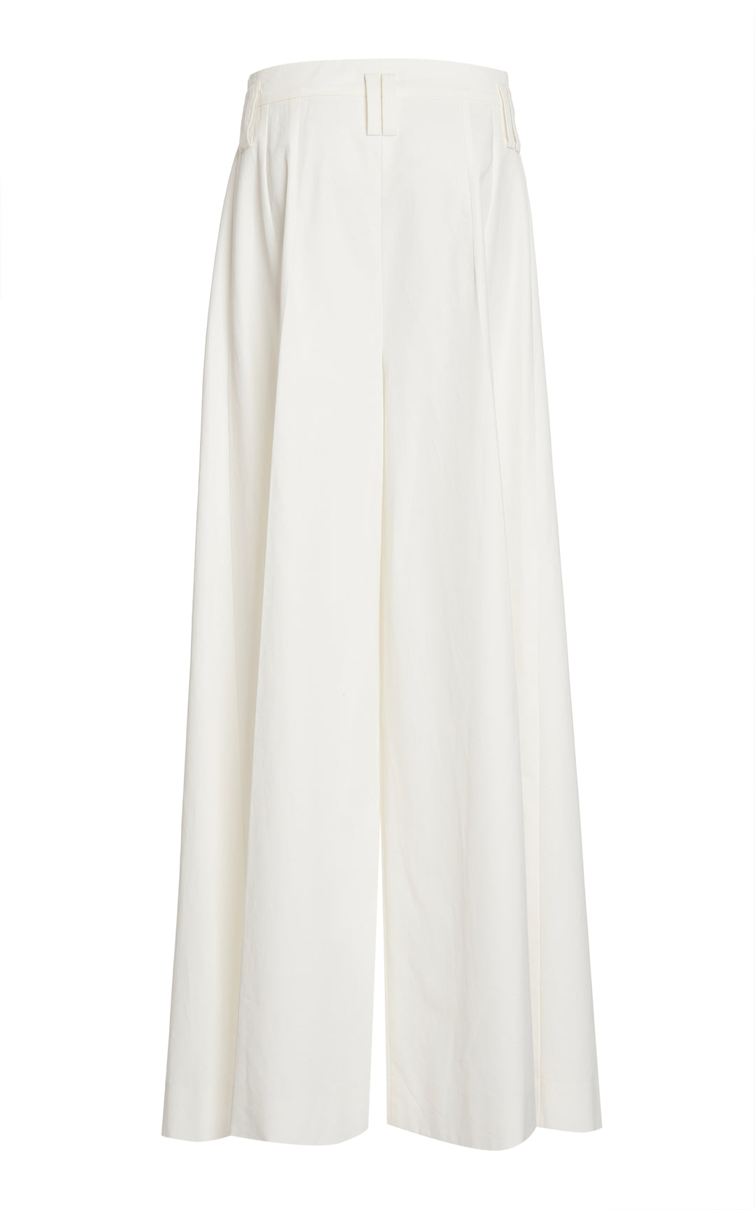 Full Split Wide Leg Trousers White