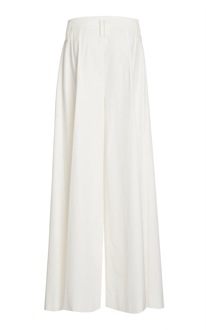 Full Split Wide Leg Trousers White
