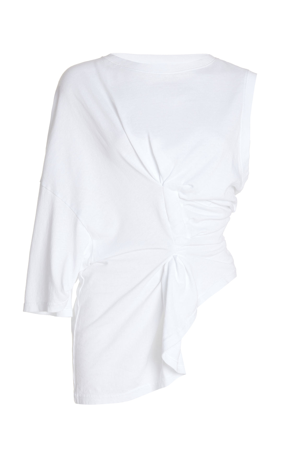 Knotted Jersey Top White