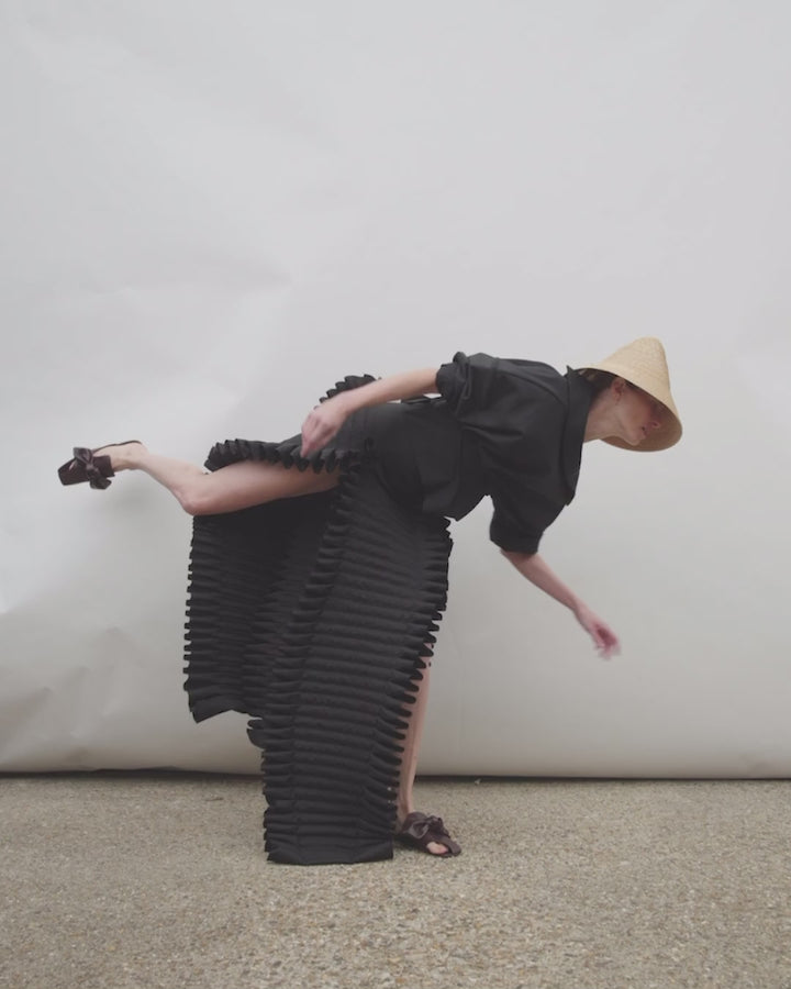 Tim Open Toe Shoes With Bow Brown