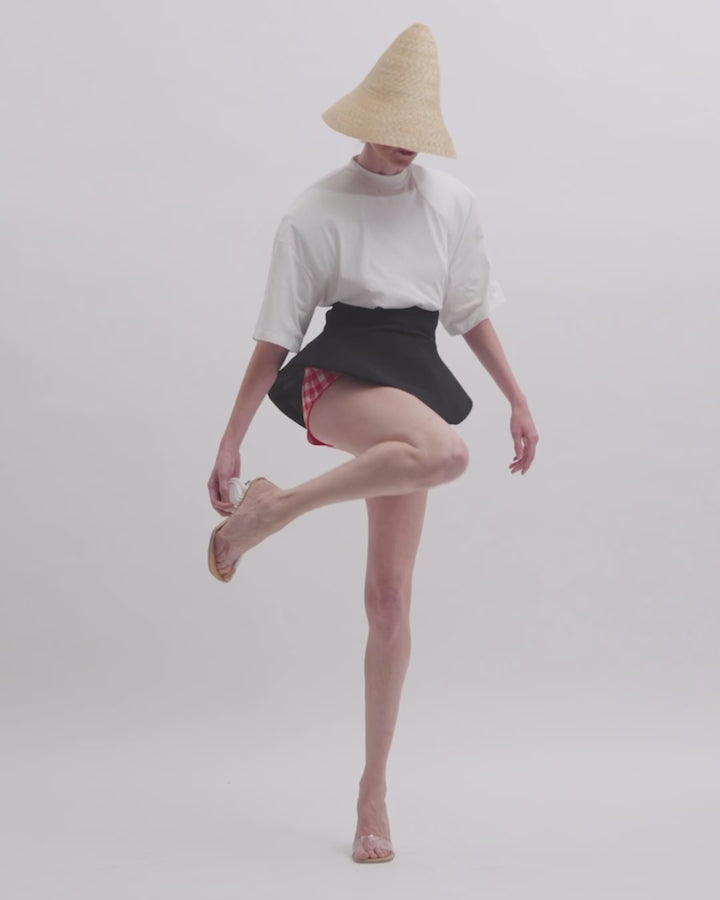 Faye Shoes With Swan Heel Transparent White