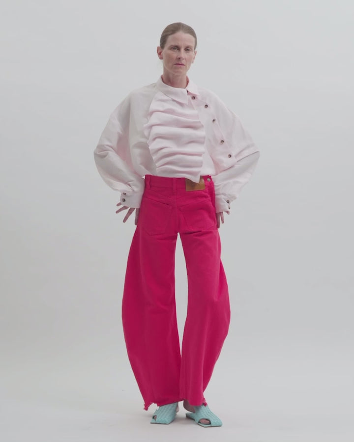 Mirror Jeans With Side Inserts Red