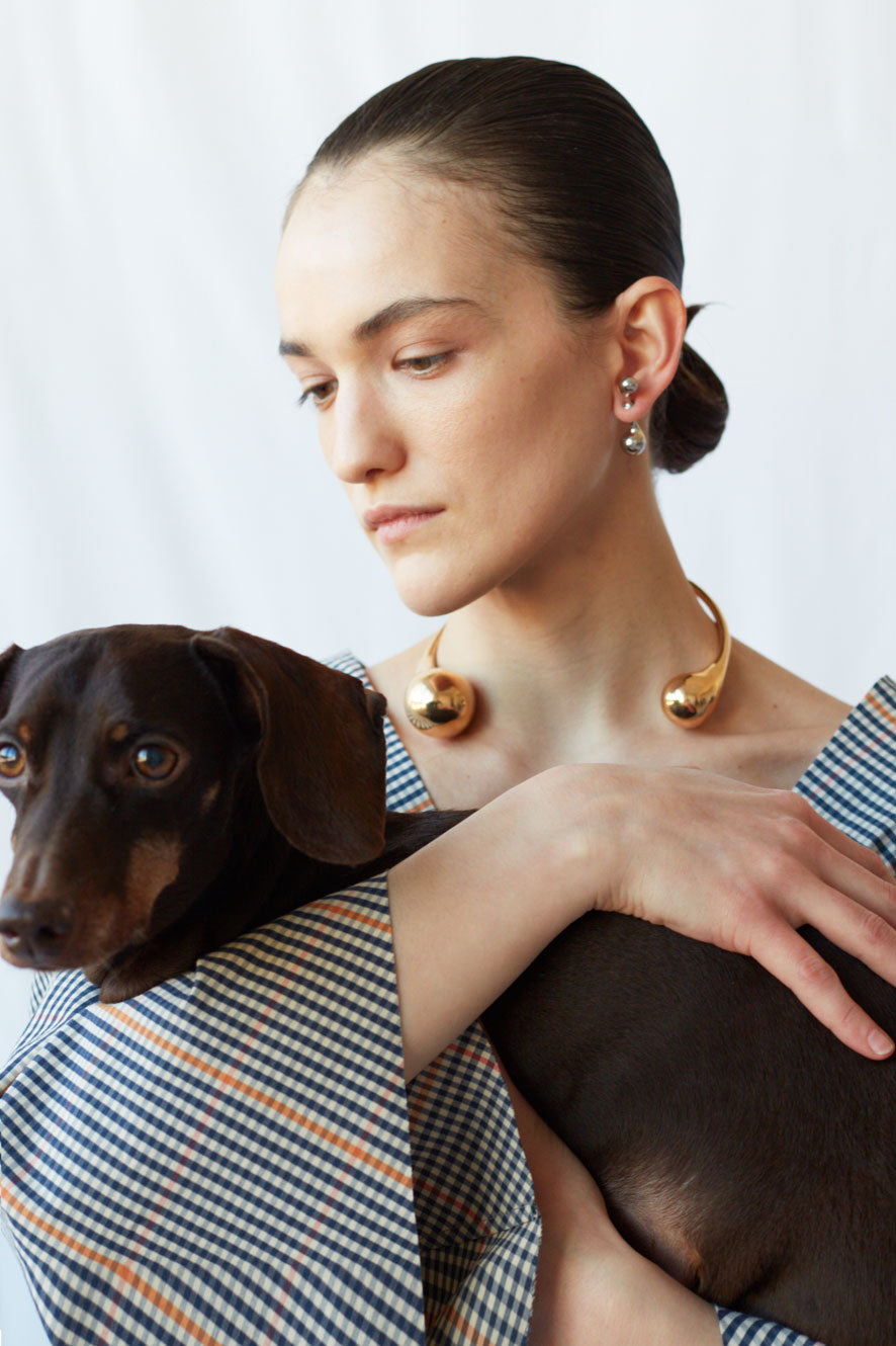 Hari Earring One Earring Silver Plated