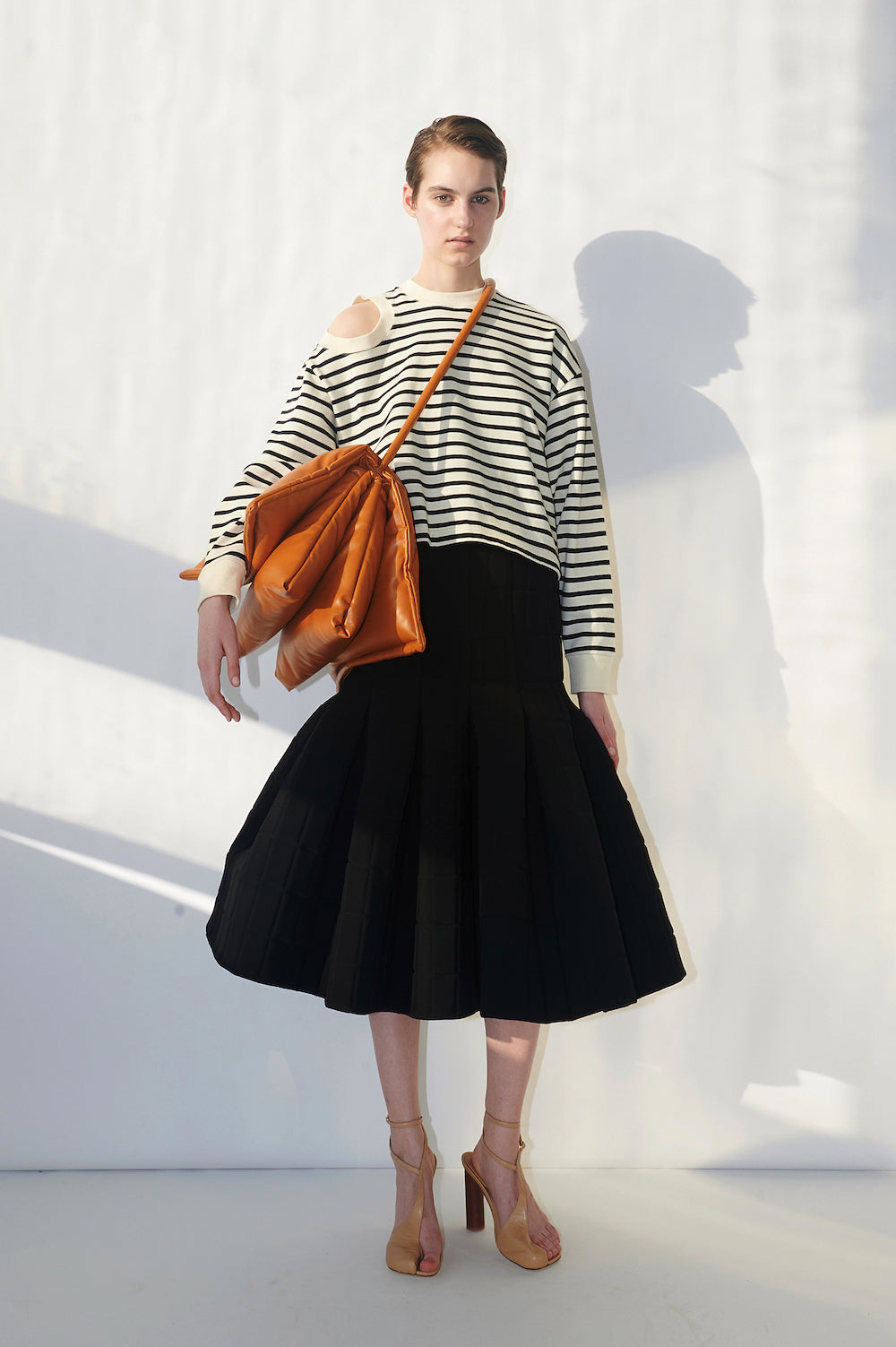 Asymmetric Christine Shoes Beige